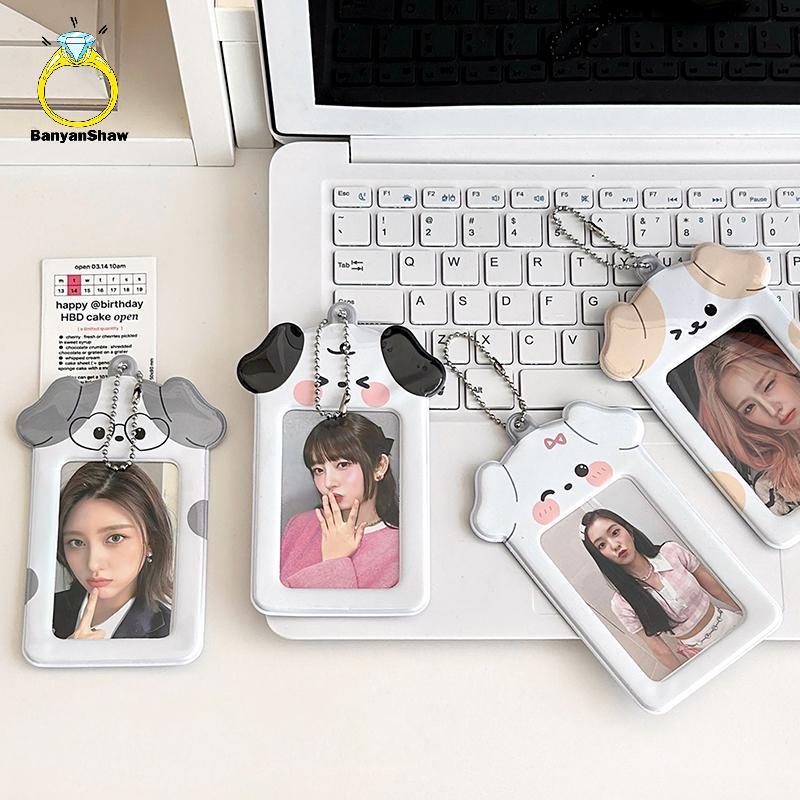 [BANY] Porta-Cartões Fotográficos De 3 Polegadas Kawaii Kpop Chaveiro Ins Idol Protetor De Cartão Fotográfico Mangas Par