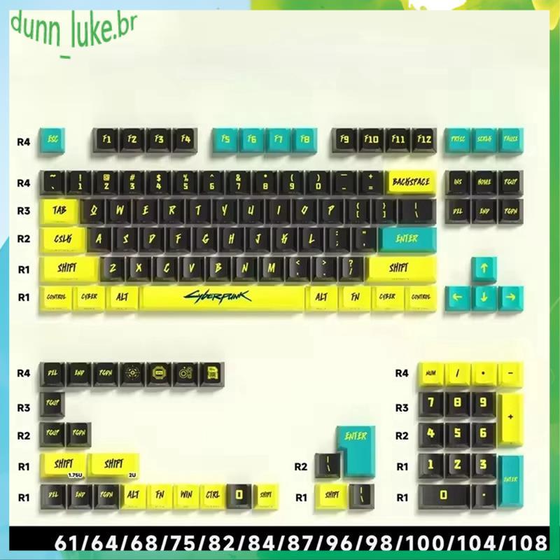 { BR2D } Conjunto De Teclas 129 , Design , De Teclado Mecânico Cereja , Gravação Lateral , Material PBT Translúcido , Pe