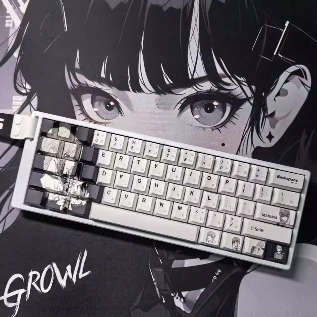 Macchia Keycap PBT Sublimação Original Fábrica Altura PBT Material Sublimação Exclusiva de Desenhos Animados atk608MAD