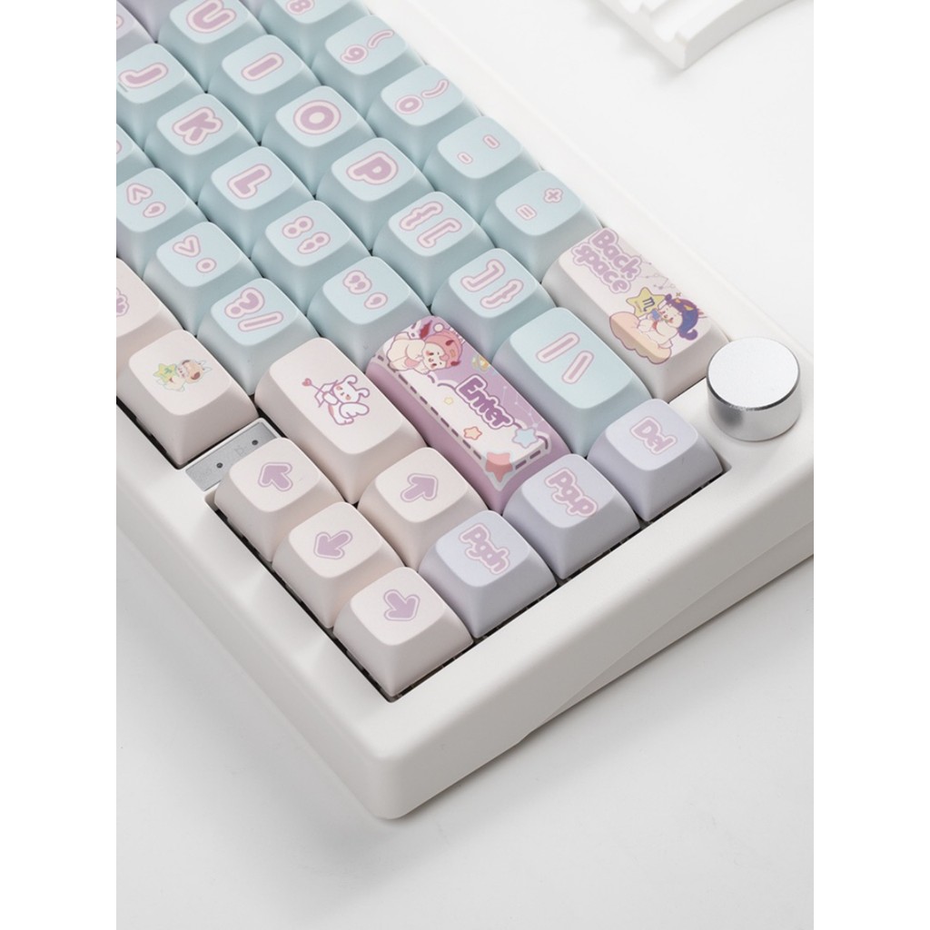 Constellation Star Picking Rabbit Keycap XDA Altura PBT Material Sublimação de cinco lados 108 100 98 87 75 68 teclas