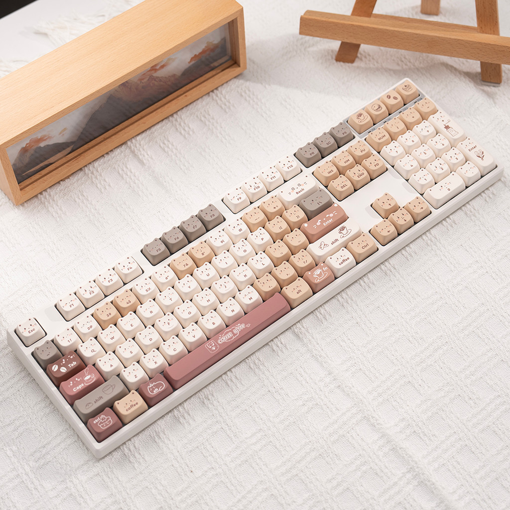 MAO Height Keycap Café Gatinho pbt Material Sublimação Artesanato Adaptar-se a Tarântula VGN Forewalker, etc.