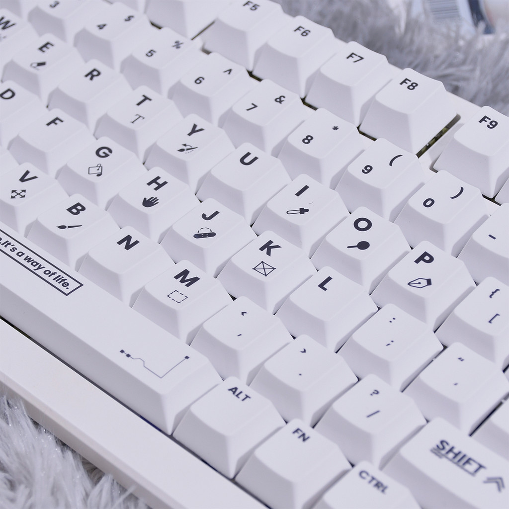 Teclado de Designer keycap PBT Material Original altura da fábrica ATK68/wooting60he/75/87/98 keycap