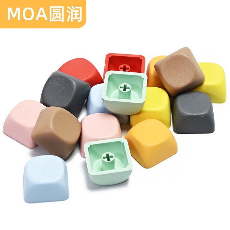 Teclado mecânico com perfil MOA redondo, material PBT, teclas personalizadas e customizadas, com teclas ESC e de seta co