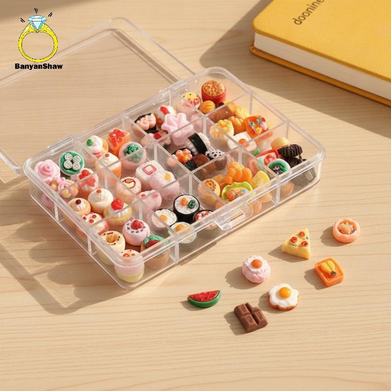 [BANY] Mini Brinquedos De Comida Para Casa De Bonecas , Kit De Decoração De Adereços De Cozinha Realista , Acessórios Co