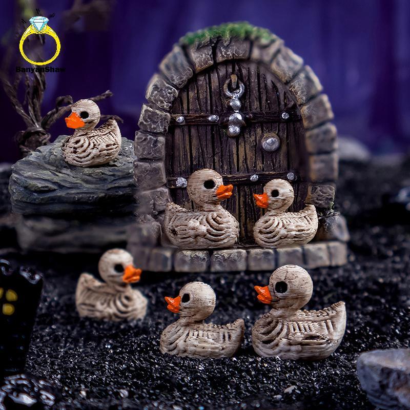 [BANY] 5 Pcs Mini Dus Esqueleto Decorações De Halloween Resina Assustador Du Miniaturas Estatuetas Decorativas Para Casa