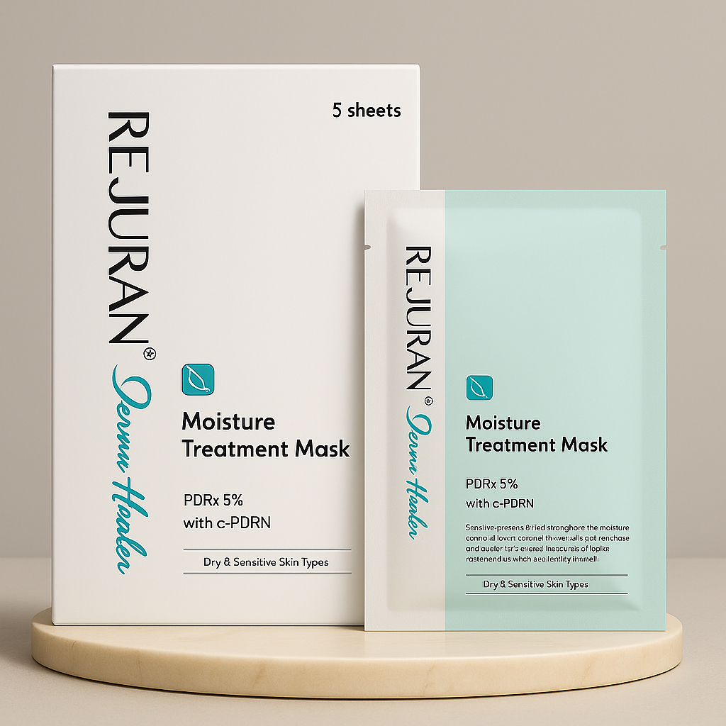 [K-Beauty] Máscara De Tratamento De Umidade Rejuran Derma Healer 5 Folhas | Hidratante – Reparador Calmante