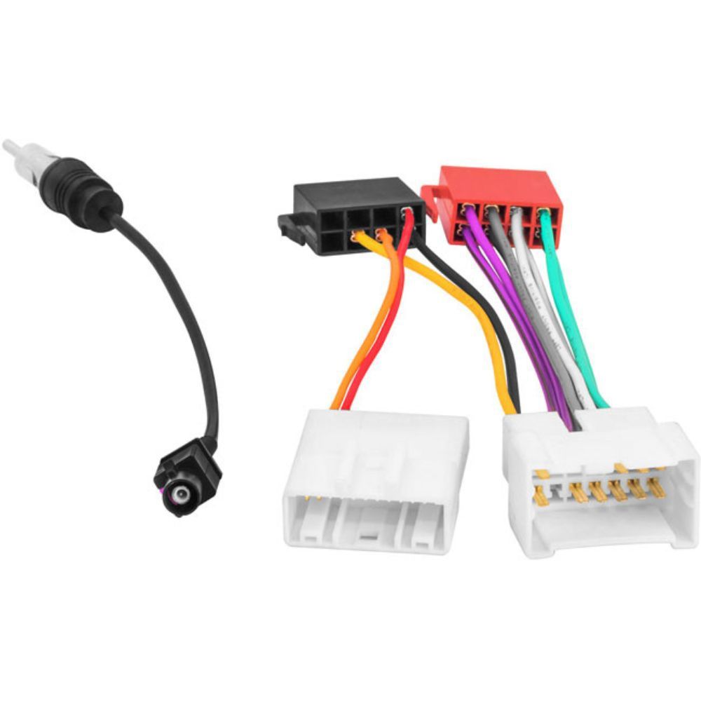 Chicote Conector Iso 16 Vias Adaptador Som + Antena Renault