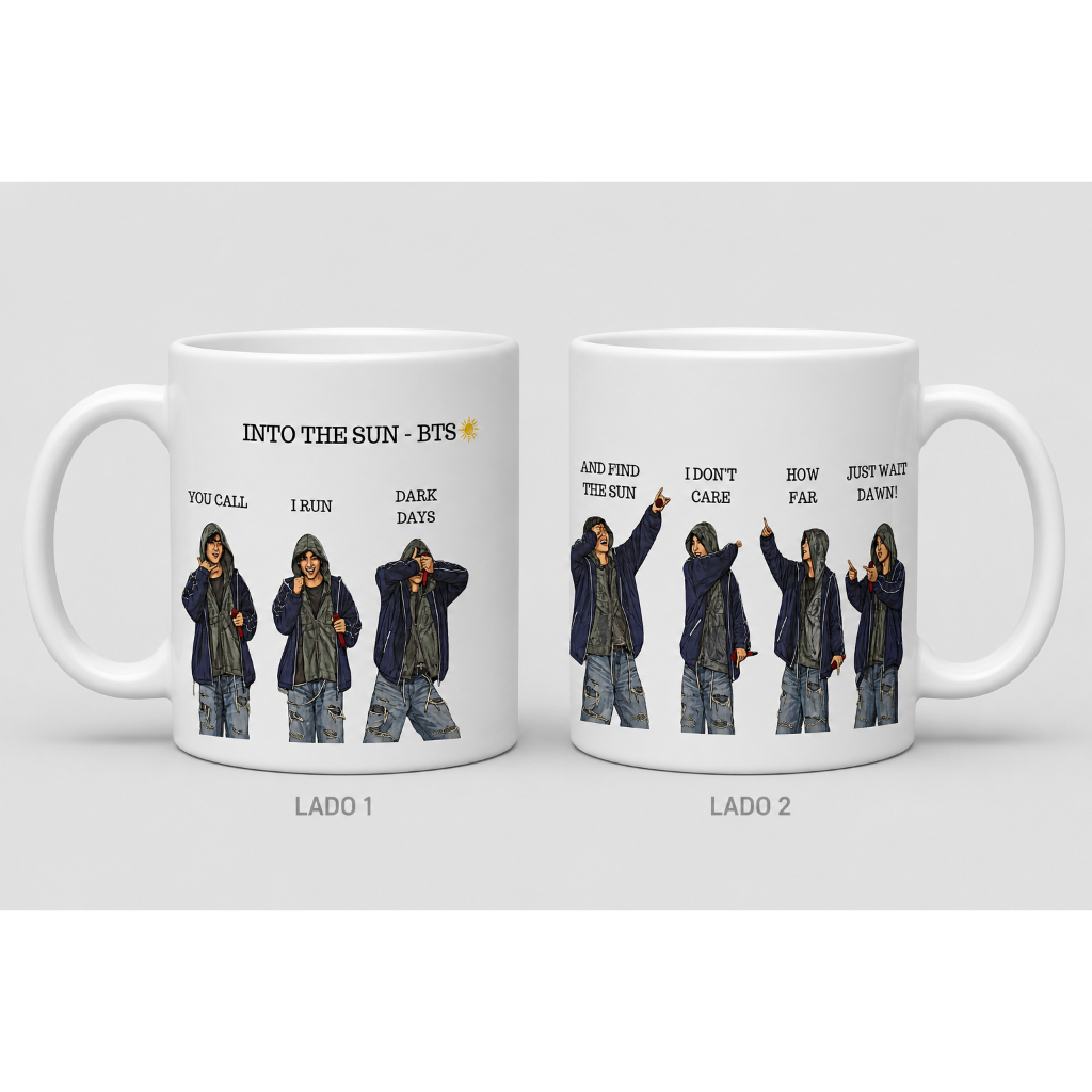 CANECA BTS - INTO THE SUN - CANECA PERSONALIZADA BTS