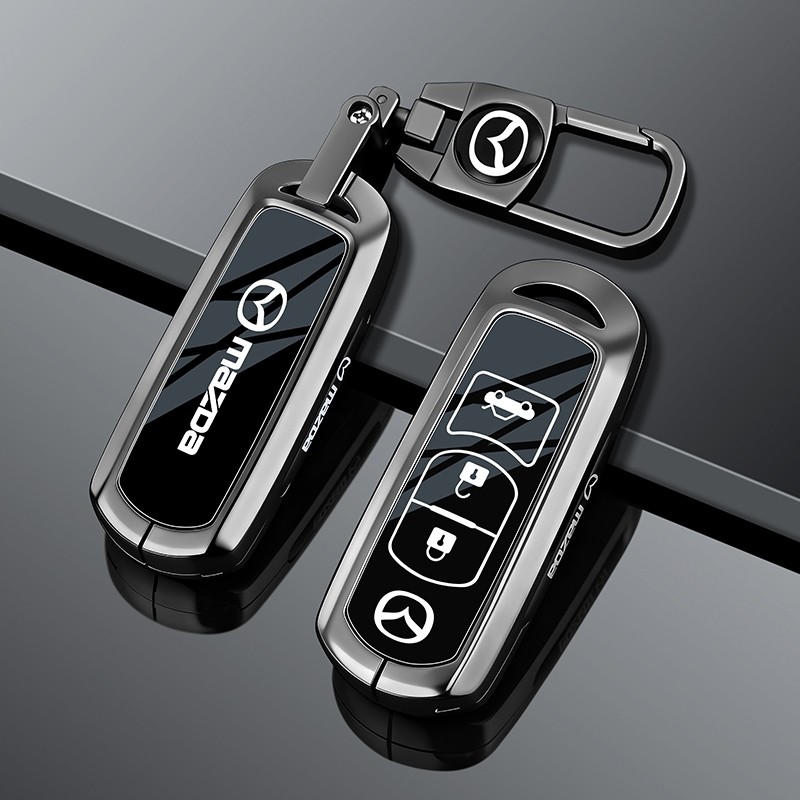 Metal Carro Remoto Chave Caso Capa Escudo Para Mazda 2 3 5 6 BL BM GJ Atenza Axela Demio CX-3 CX3-5 CX5 CX7-9 CX8