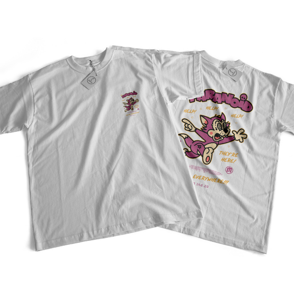 Camiseta Oversized Feminina Masculina Unissex Neutral Loose Printed