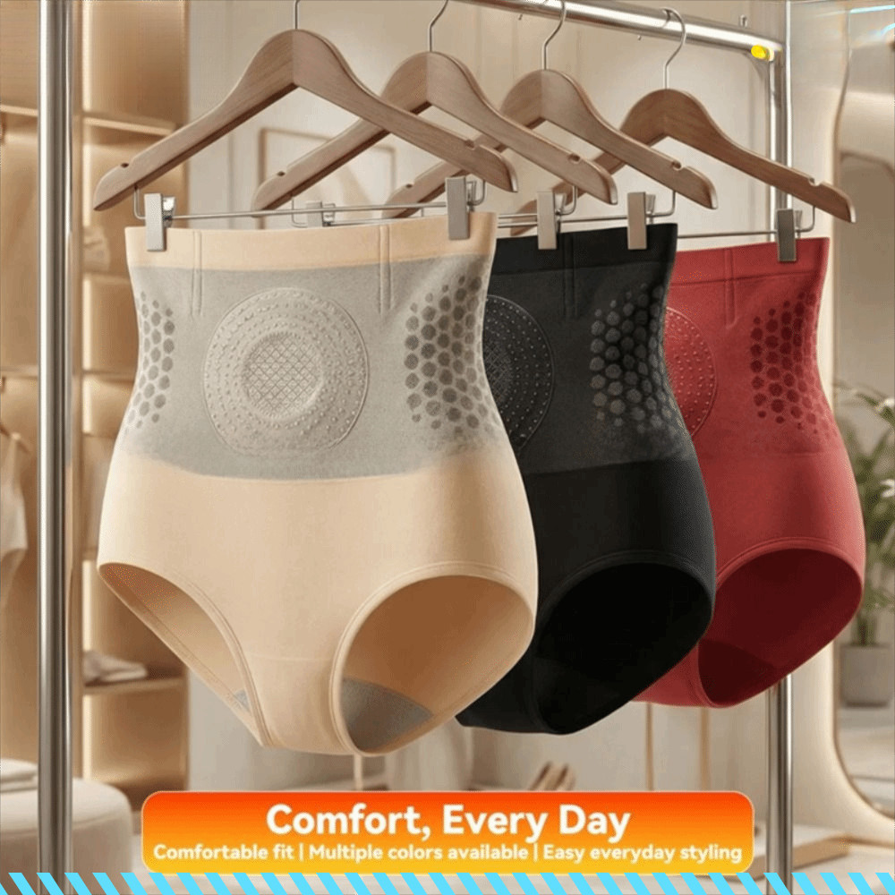 Roupa íntima modeladora, shorts modeladores de cintura alta sem costura, compressão abdominal.
