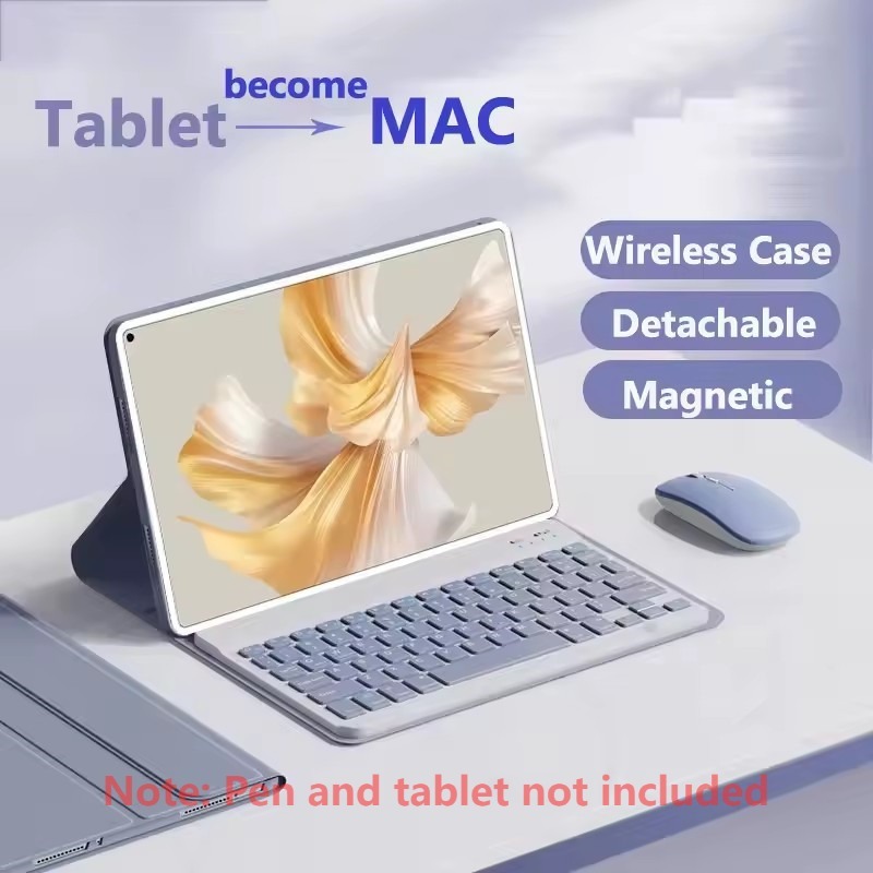 Capa De Teclado Para iPad 11 A16 2025/10a Geração 10.9/Air 11 2024 Pro Bluetooth Com Porta-Lápis