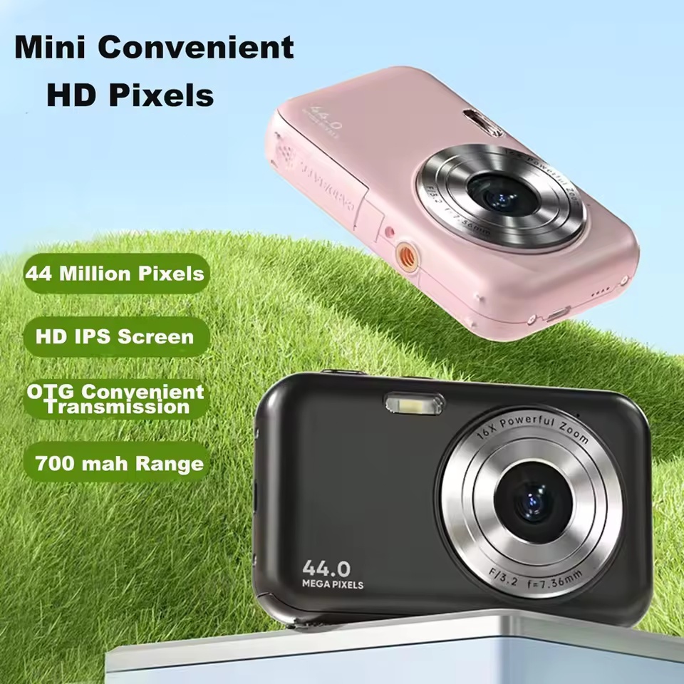 Crianças Câmera Digital 1080P 44MP Vlogging 16X Zoom Apontar E Disparar Compacto Portátil Adolescentes Meninos Meninas
