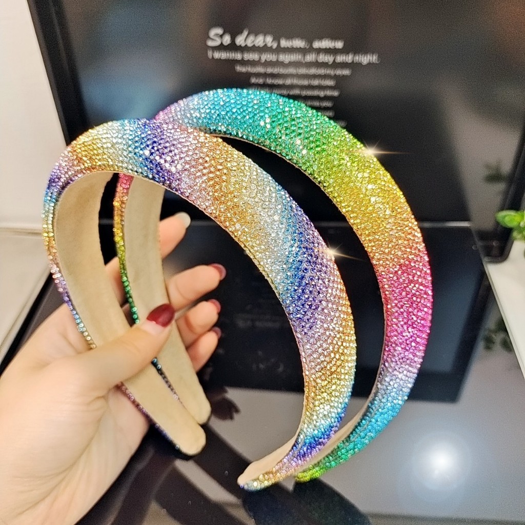 Faixas de cabelo com strass para mulheres Fashion Girls Sparkling Headbands Hair Bands Party Accessories