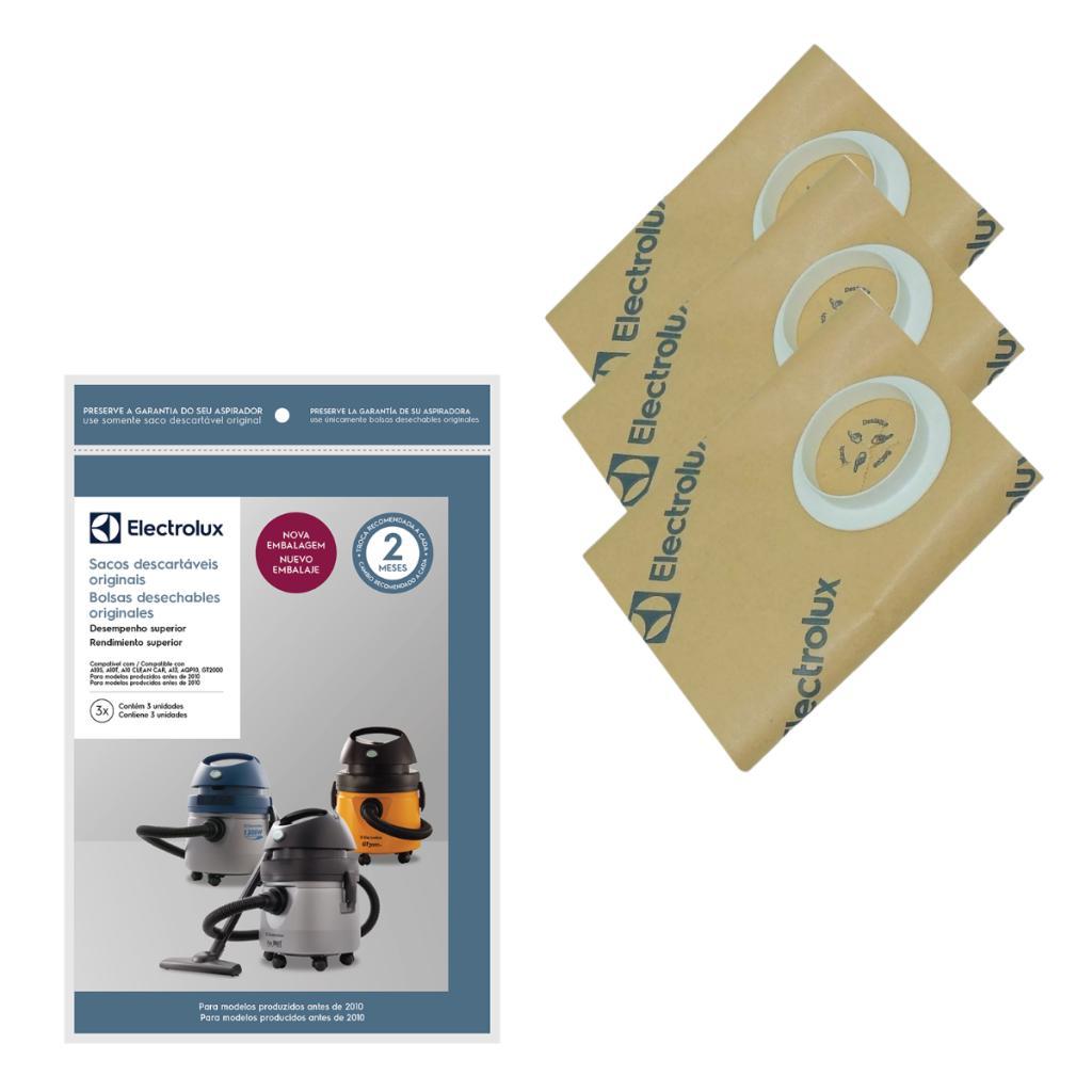 Kit 3 Sacos Aspirador Electrolux Antigos A10s A10t A10 Gt2000 Cse09
