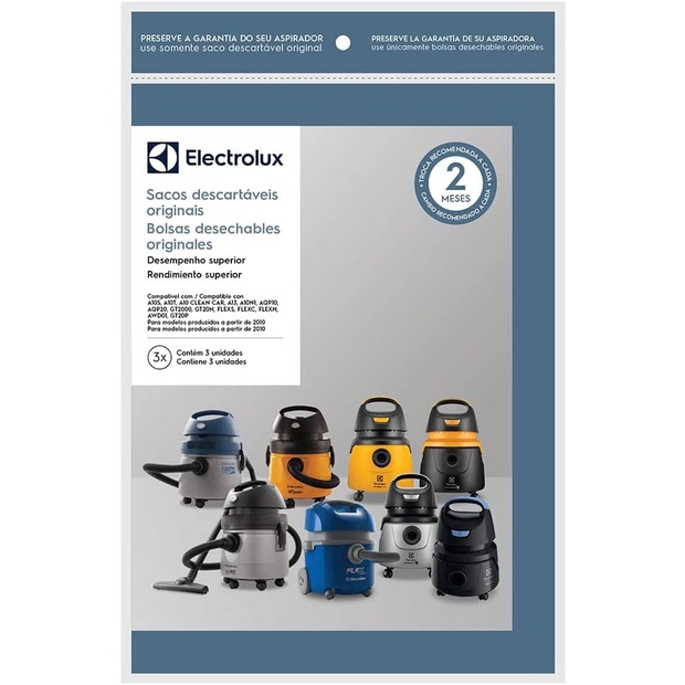 Sacos Descartáveis P/ Aspirador De Pó Electrolux Pet Lover - Eletrolux