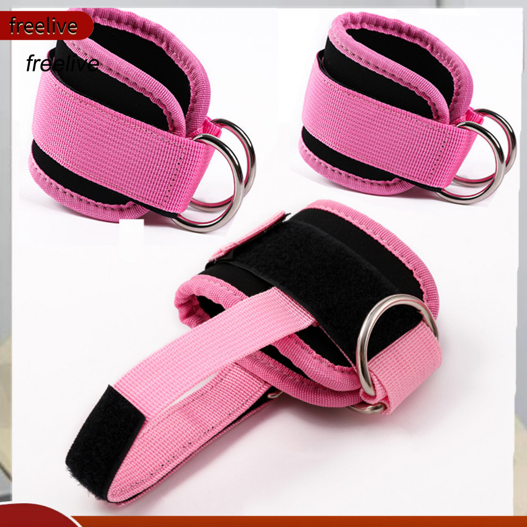 Ankle Strap Kit Gym 2pcs Adjustable Straps with D-ring for Men Women – Fitness Resistance Bands Accessories for Leg an