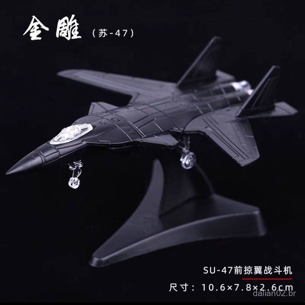 Modelo de montagem 4D do avião de combate Su-47 Golden Eagle, brinquedo de avião, tanque soviético Tiger LADM