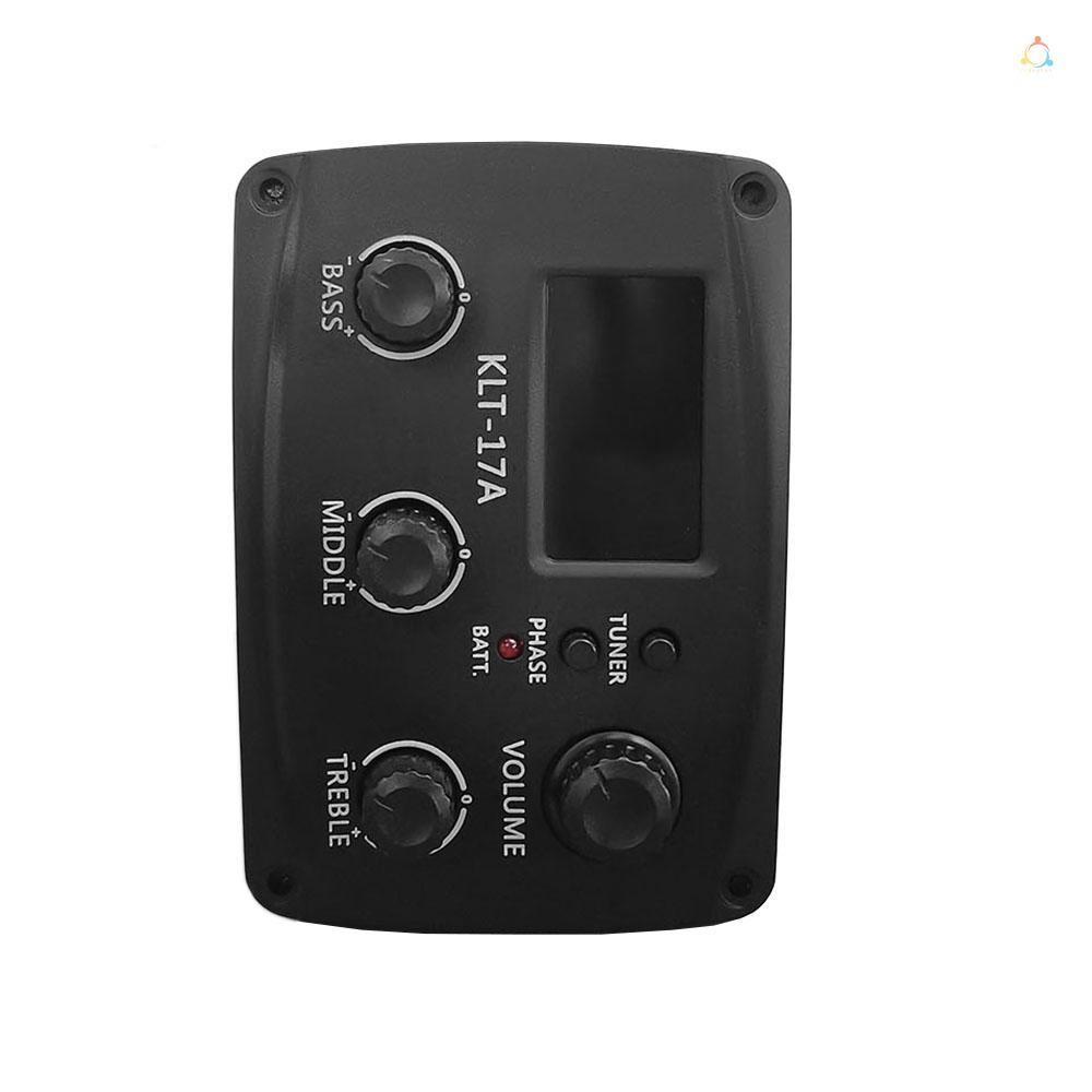 Captador De Guitarra Acústica Folk Clássico Display LCD Com EQ De 4 Bandas Para Acessórios De Instrumento