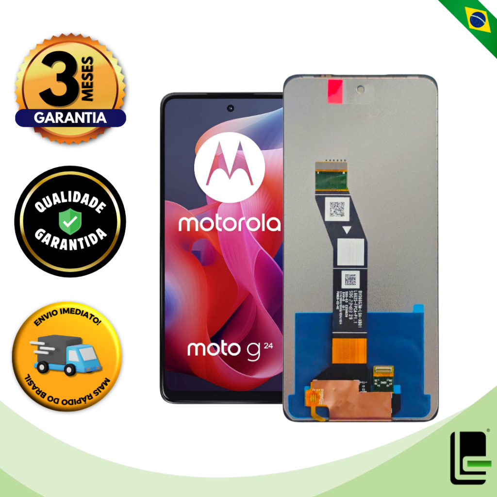Tela Touch Frontal Display Compatível Moto G04/G04s/G24 Premium Qualidade Celular Acessórios