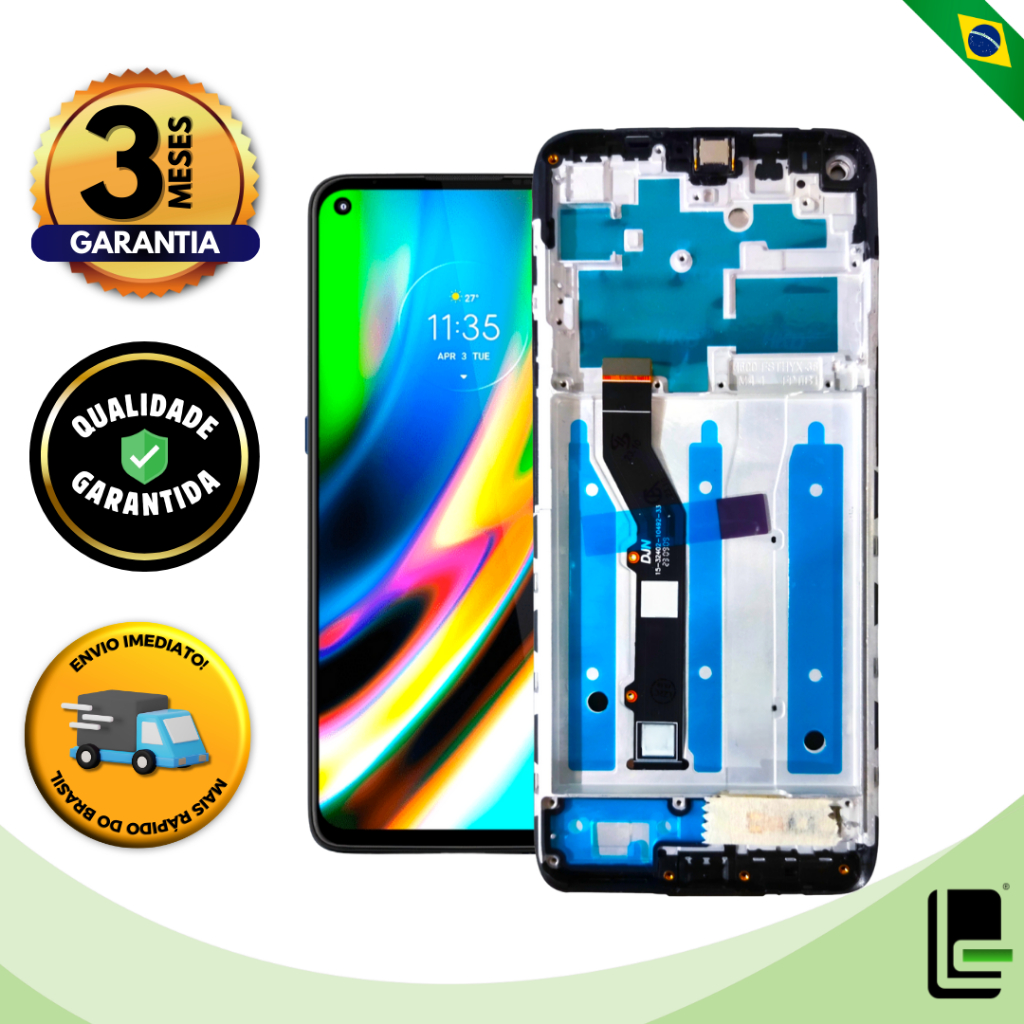 Tela Touch Frontal Display Compatível Moto G9 Plus Original XT2087-1 Qualidade Celular Acessórios