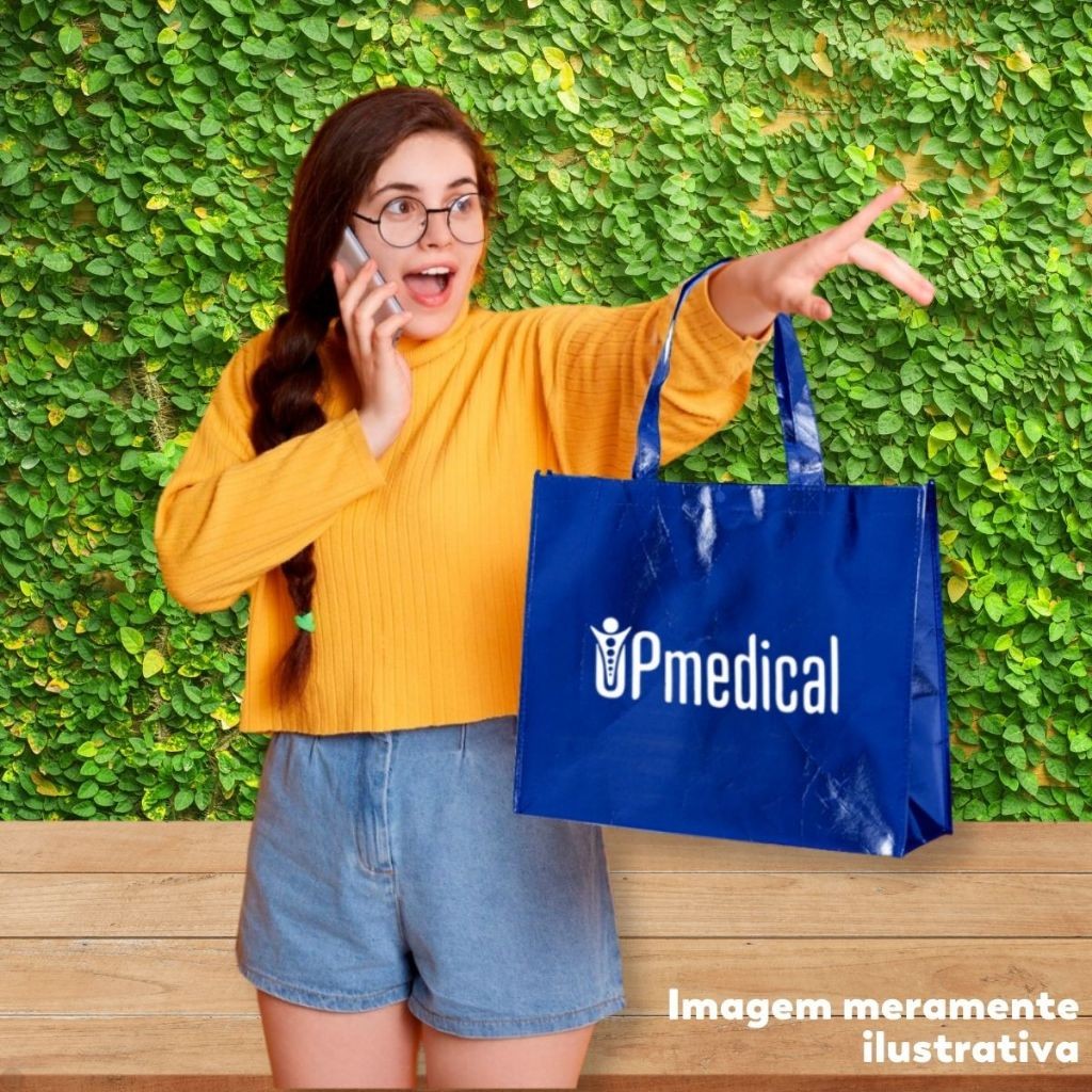 Sacola Tnt Metalizado 45x35x11 Personalizada C/ Logo Kit Com 70 Unidades