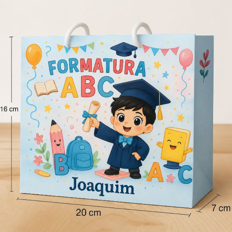 Sacolinha Formatura do ABC / Personalizado | Sacolinha | Lembrancinha | Mimos | PEGUE E MONTE