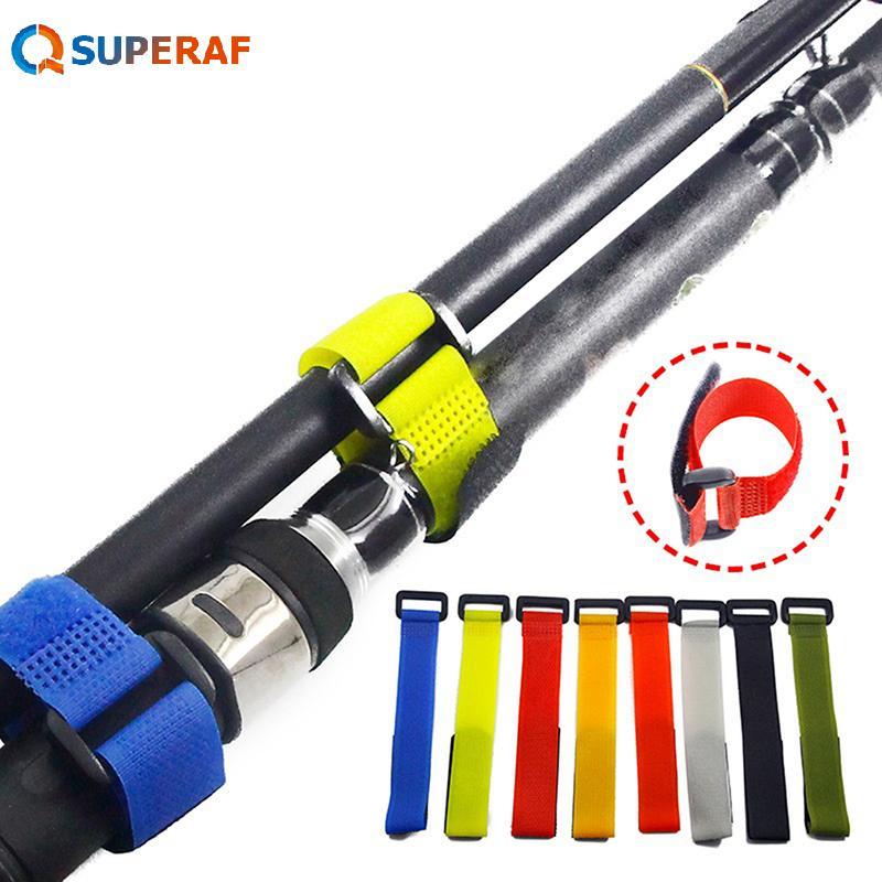SUPERAF 1Pc Acessórios De Pesca Reutilizáveis Vara Suporte De Gravata Cinto De Cabo De Laço