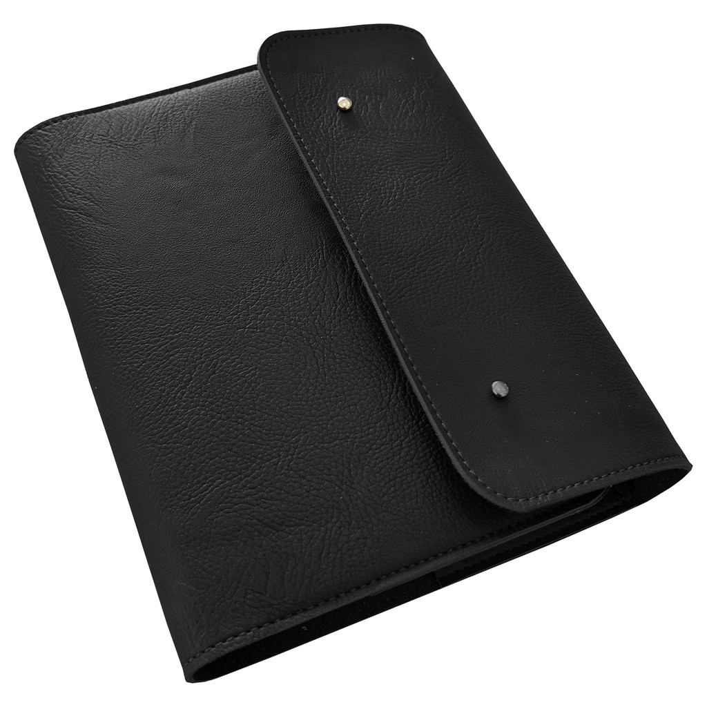 Capa para Agenda e Caderno em Couro Sintético Preto