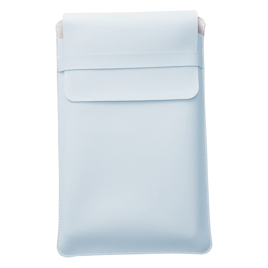 Luvas Pasta Capa Case Para Notebook Couro Azul Bebê