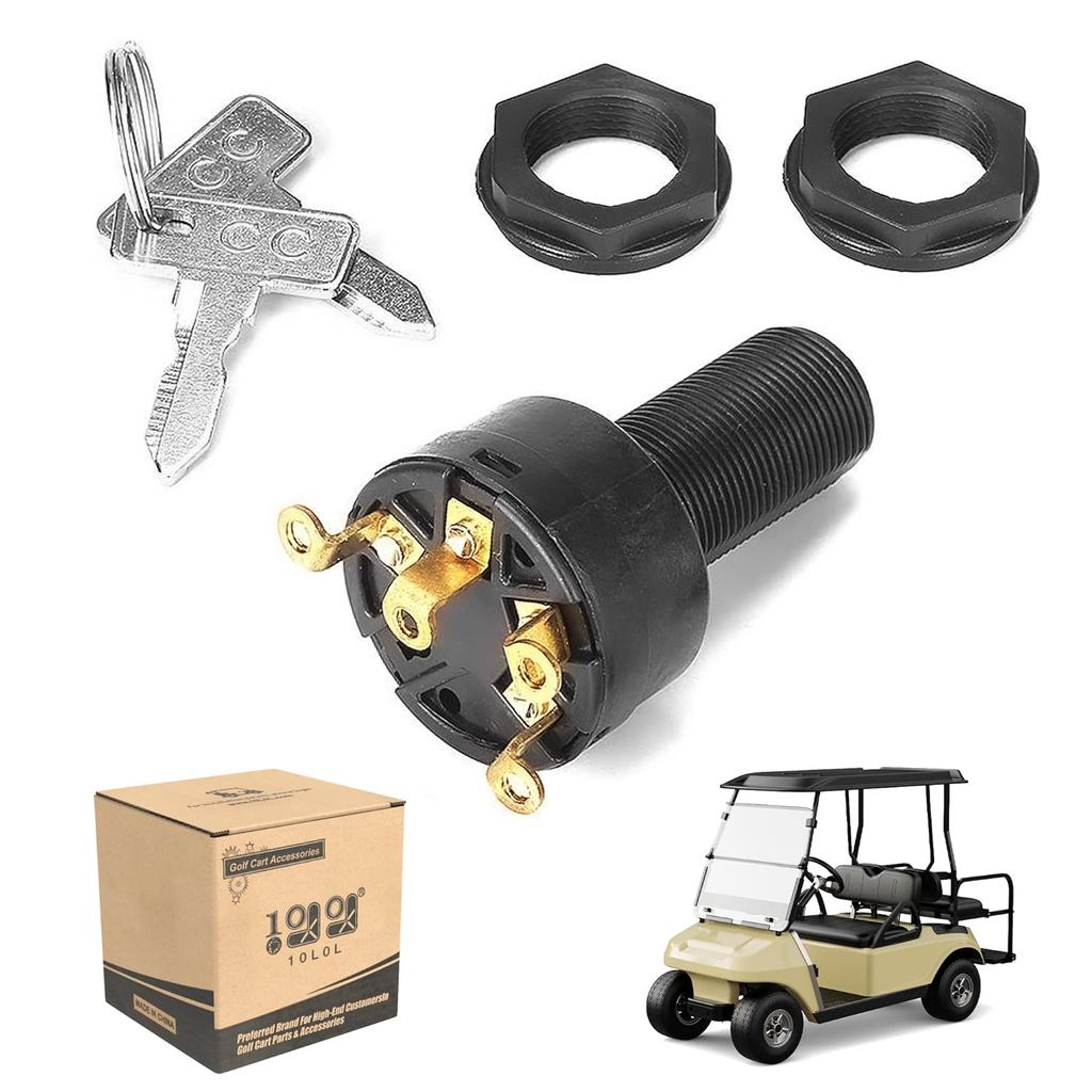 Interruptor de ignição para carrinho de golfe com chaves para Club Car DS 1996 em diante, OEM #   1018263-01