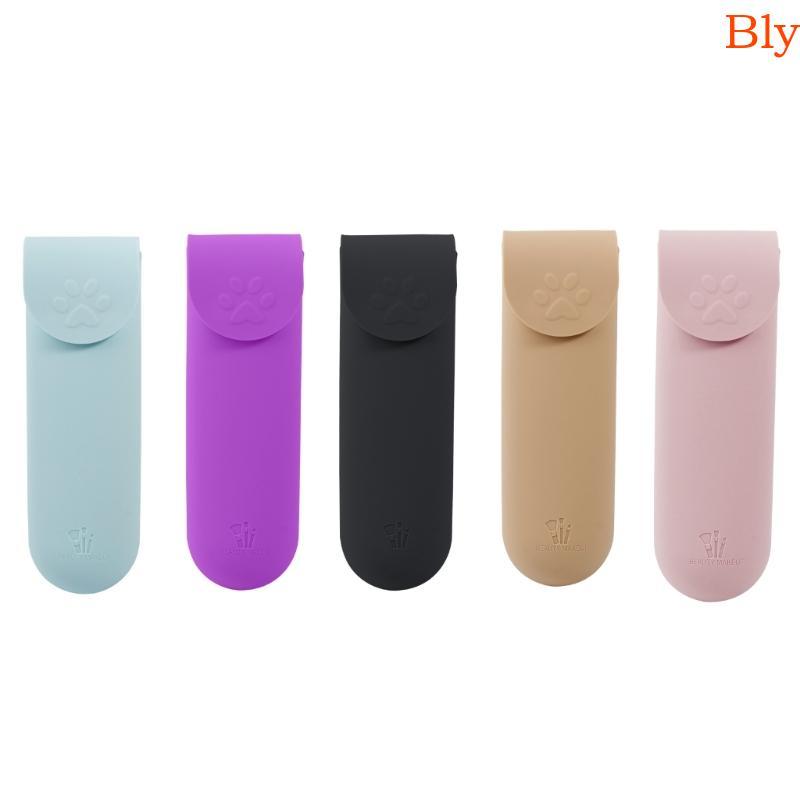 Bly Travel Makeup Brush Holder Silicone Organizador Portátil De Pincéis Faciais Cosméticos