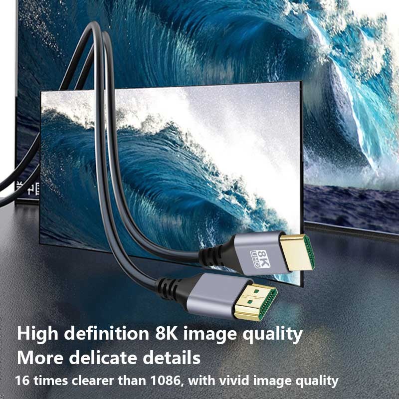 48Gbps High Speed HDMI 2.1 Cord 8K60Hz 4K120Hz Display Cable