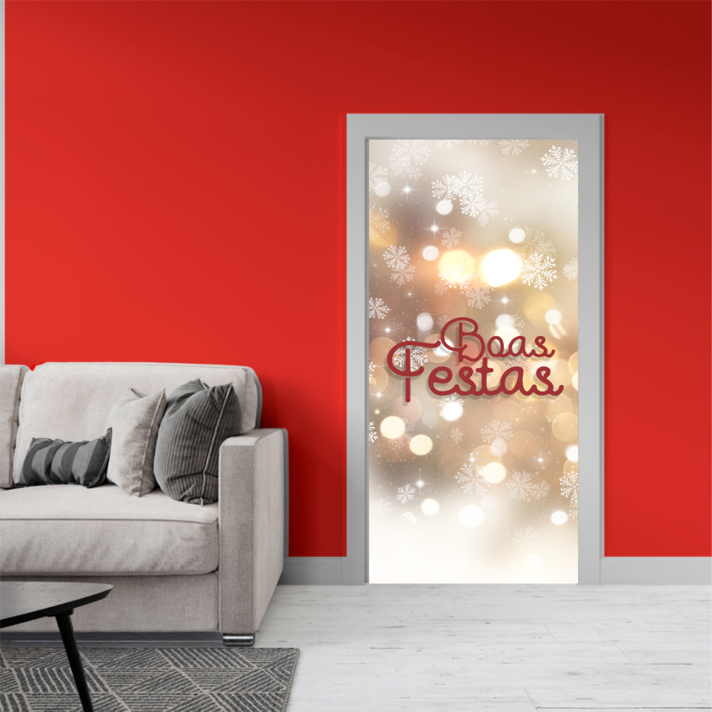 Adesivo Decorativo Para Portas - NATAL - Boas Festas - Fim de Ano - merry christmas - 2023 - 5