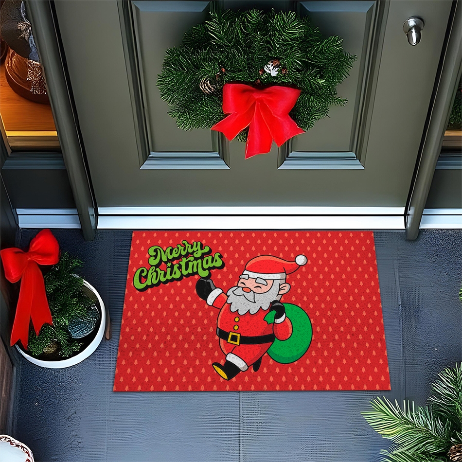 Tapete Papai Noel Merry Christmas Vermelho 25CA213