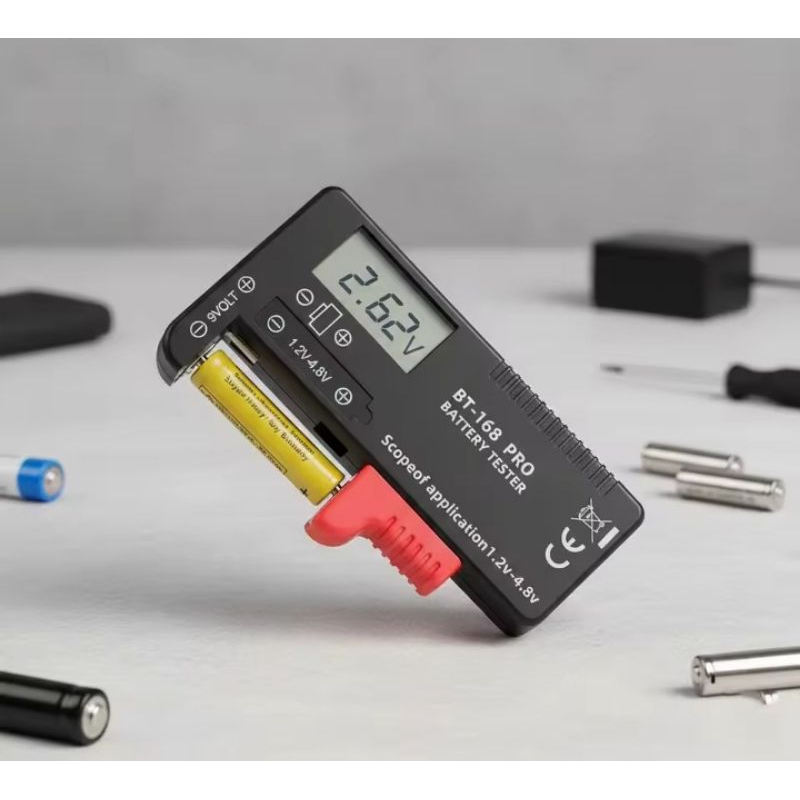 Verificador Universal de Baterias BT 168 BT 168D BT 168PRO para Baterias AA AAA C D 9V 18650 e Baterias de Botão