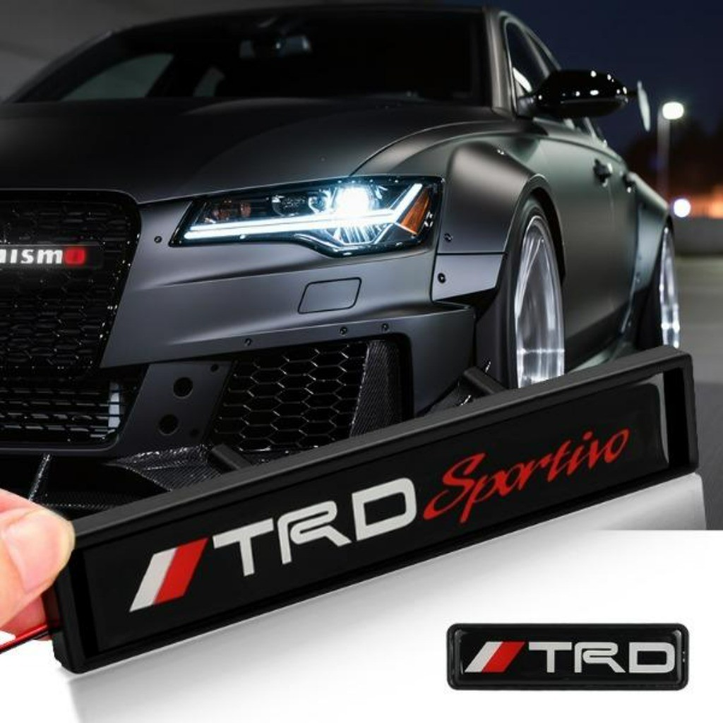 LED Light Up Universal Carro Logotipo Luz Grade Emblema Acessórios Do Para Toyota TRD Pro Camry Corolla RAV4 Hilux