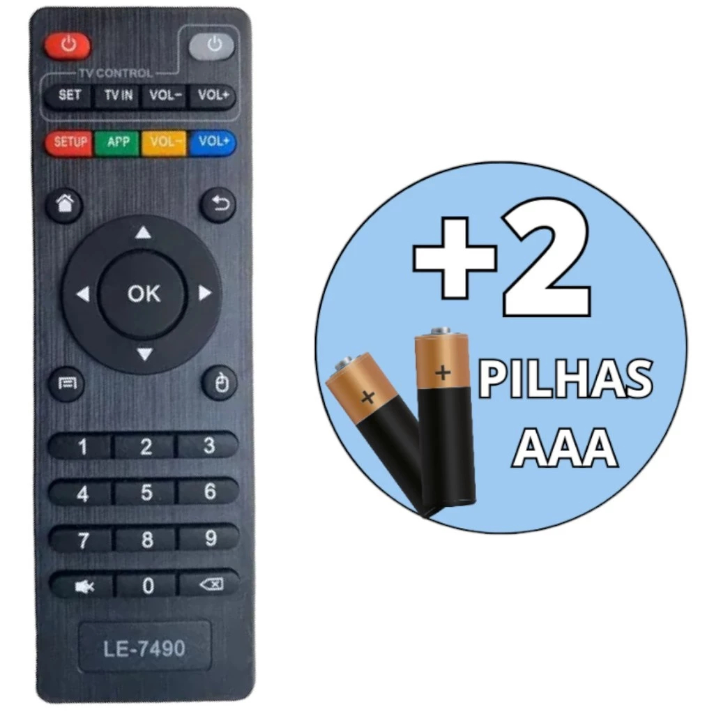 Controle Remoto Tv box smart Pro 4k Universal