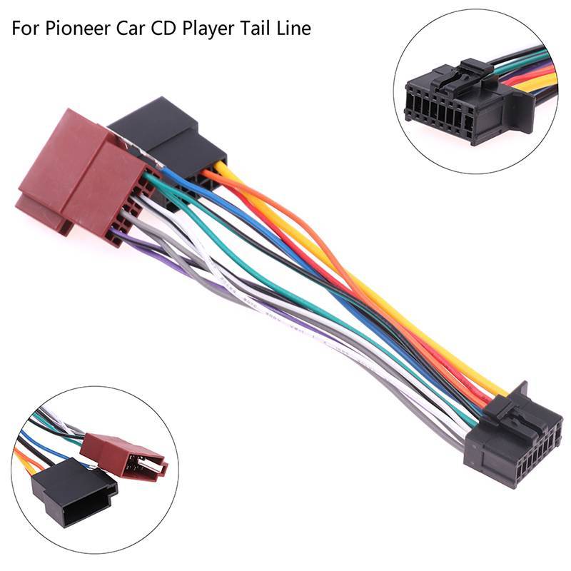 [Dhiint] Linha Traseira De CD De Carro Leitor De Rádio Estéreo ISO Cablagem Conector Cabo De Áudio Para Pioneer Car Play
