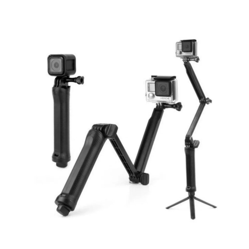 Bastão 3 Way Para Gopro Sjcam Artiulavel Com Tripe Bastao 3 Formas Gopro Hero 5 4 3 3+ Tripe Monopod