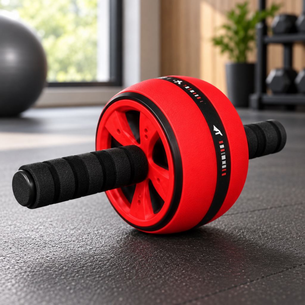 Roda Abdominal Dupla Exercício Abdômen Core Pegadores Ergonômicos Antiderrapantes Fitness Reforçada