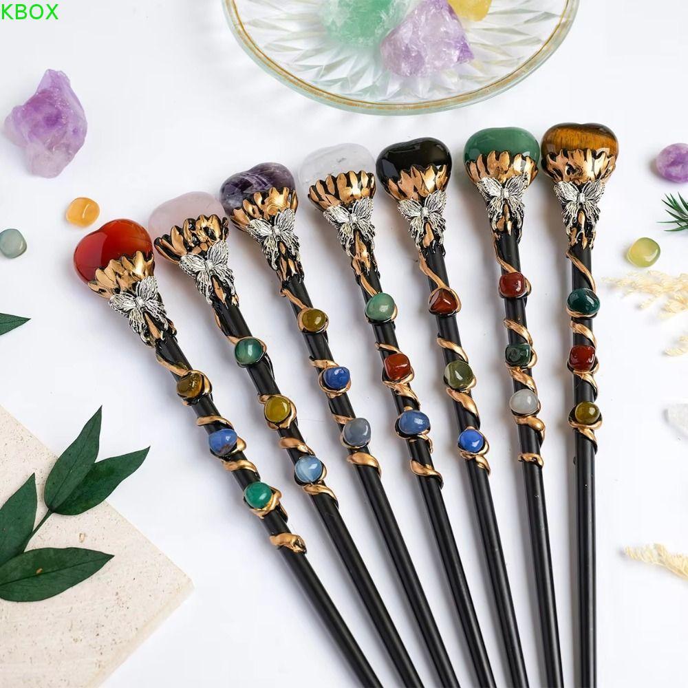 KBOX Fairy Stick , DIY Handmade Lucky Tumble Crystal Magic Wand , Halloween Prop Bruxa Cetro Mágico