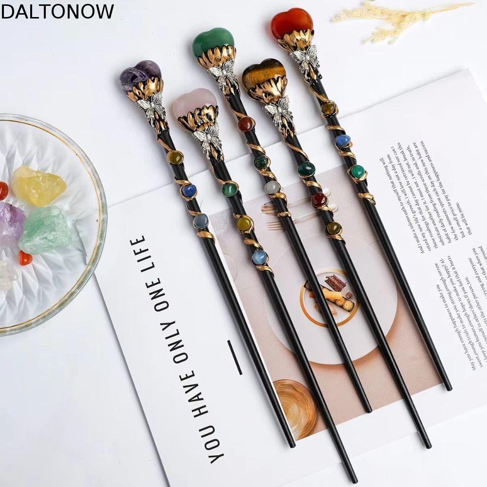 DALTONOW Fairy Stick , DIY Handmade Lucky Tumble Crystal Magic Wand , Witch Ball Scepter