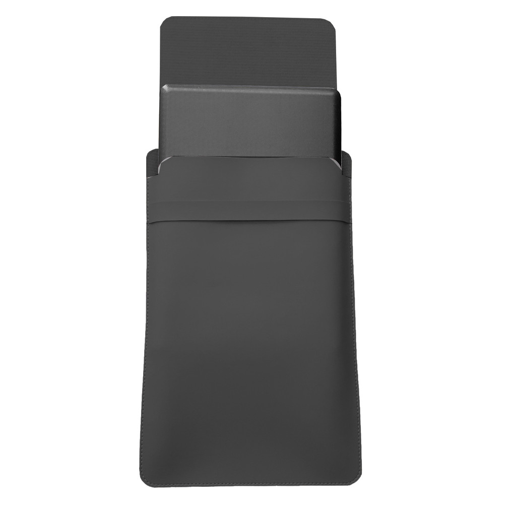 Luvas Pasta Case Capa Para Notebook Couro Sintético Cinza