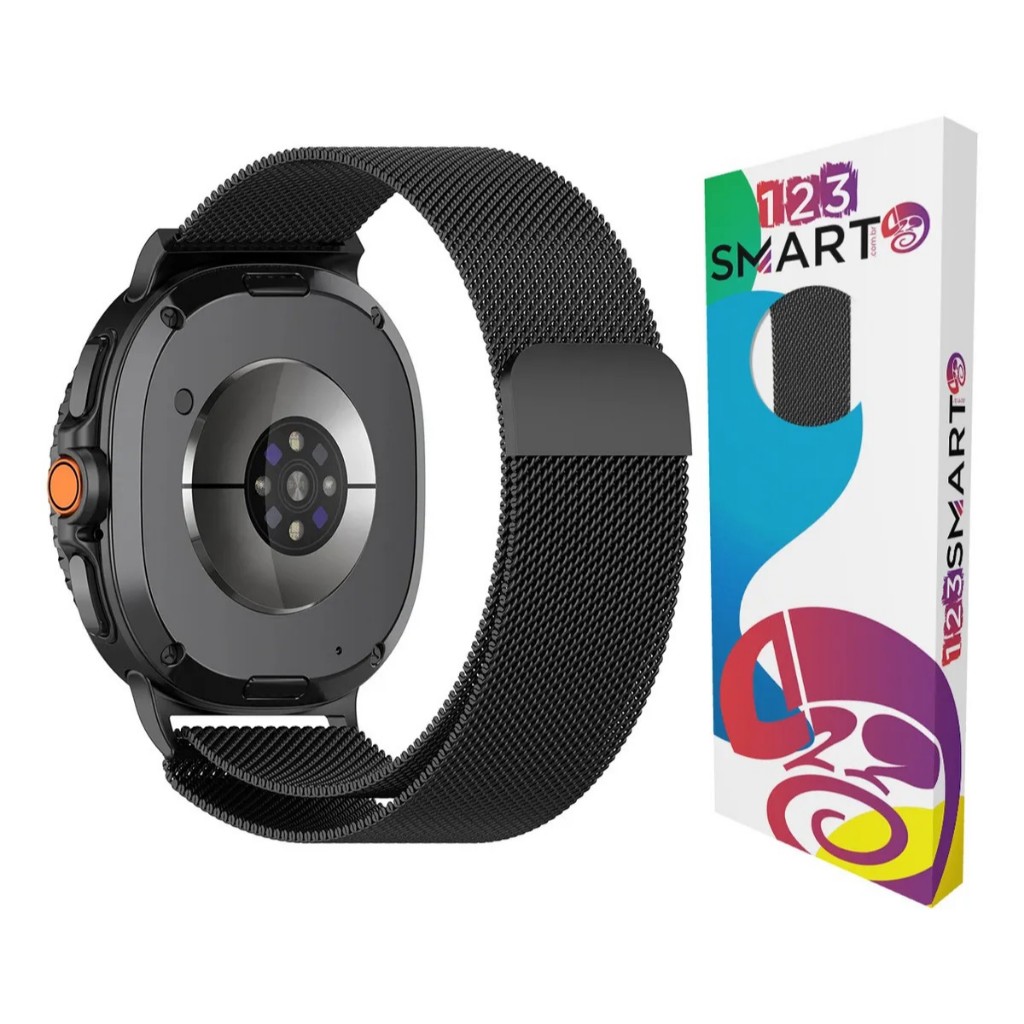 Pulseira de Aço Milanese Loop para Samsung Galaxy Watch 8 40mm 44mm Classic 46mm