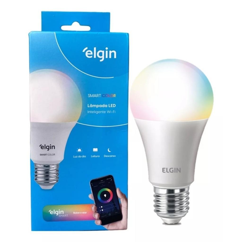 Lâmpada Led 15w Rgb Inteligente Wifi Smart Color - Elgin 110V/220V