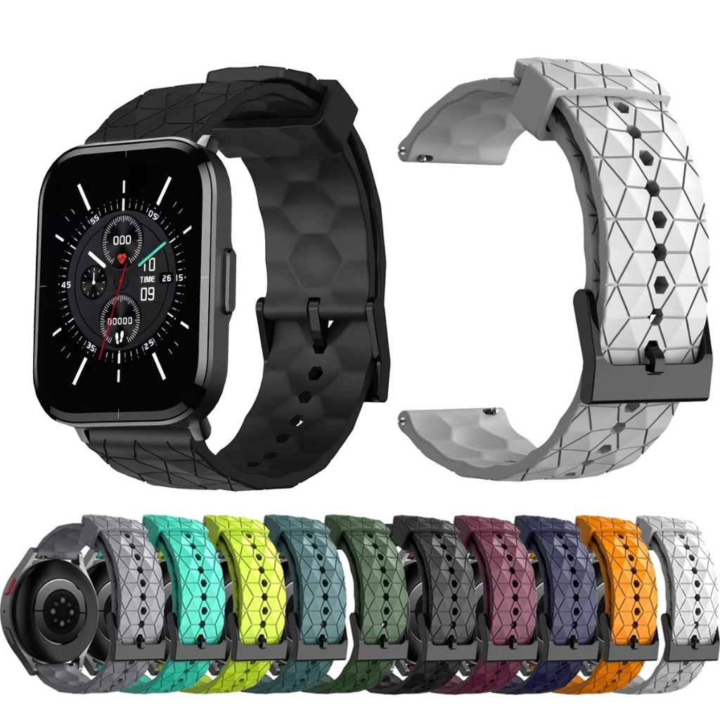 Pulseira 20mm de silicone GEOMETRICA para Smartwatch Xiaomi Mibro Color