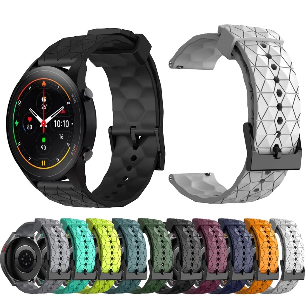 Pulseira 22mm de silicone GEOMETRICA para Smartwatch Xiaomi Mi Watch Color