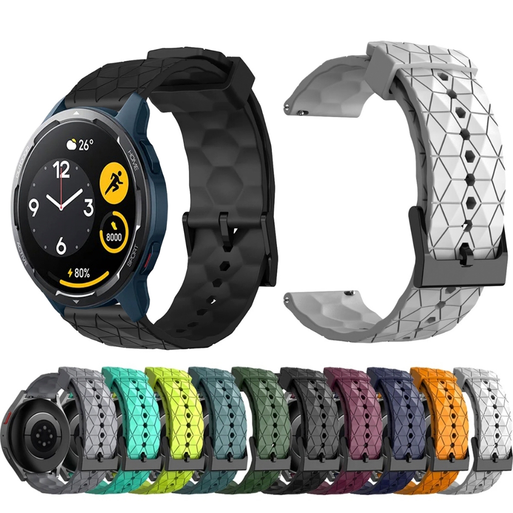 Pulseira 22mm de silicone GEOMETRICA para Smartwatch Xiaomi Watch Color 2