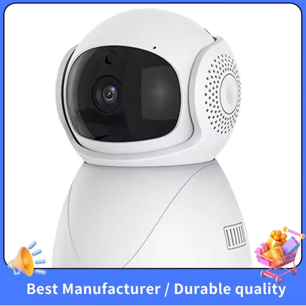 Câmera IP Inteligente WiFi 3MP AI Human Detect Color NightVision De Vigilância Smart Life Baby Monitor Com 32G TFCard (U